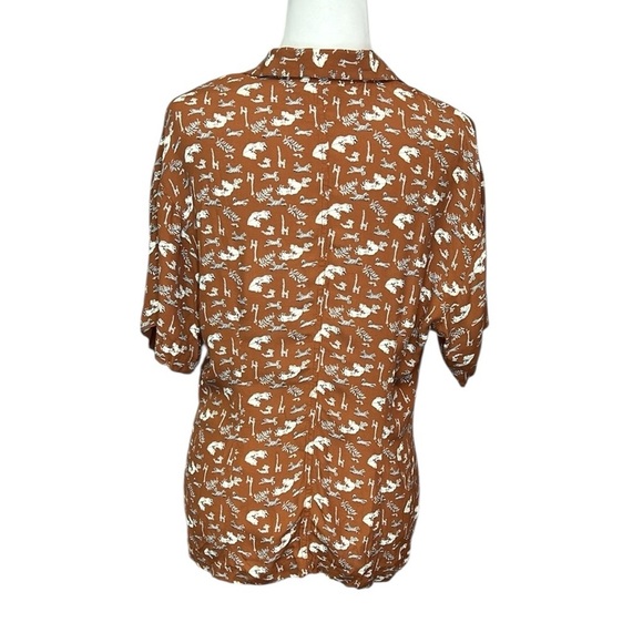 Carole Little Safari Animals Button-Up Blouse - Picture 3 of 5